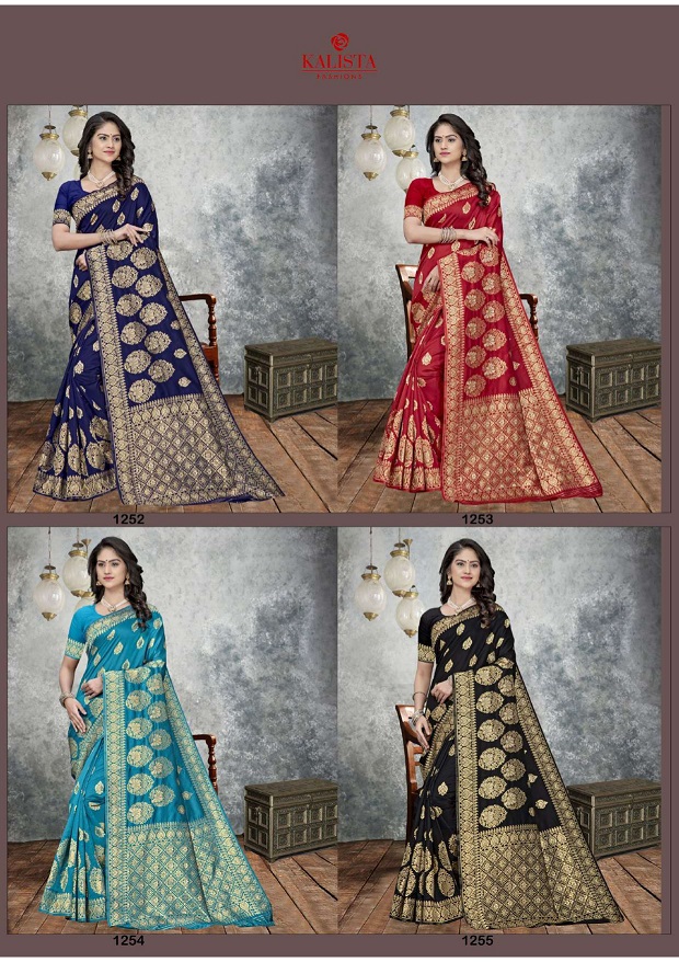Kalista Shibani Latest Fancy Designer Banarasi Silk Festive Wear Saree Collectio
